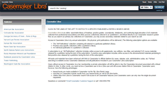 Desktop Screenshot of casemakerlibra.com