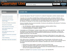 Tablet Screenshot of casemakerlibra.com